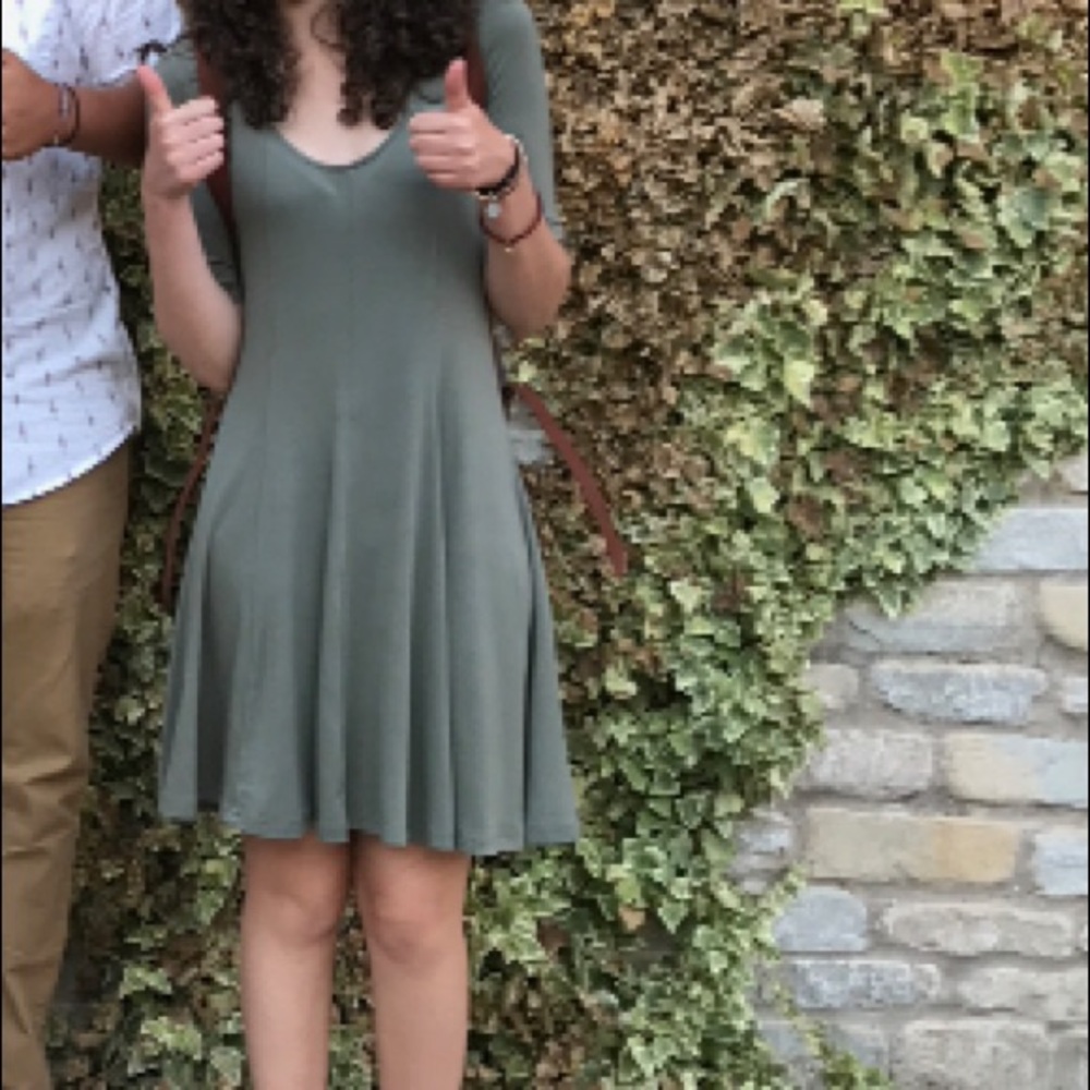 American Eagle Green T-shirt Dress